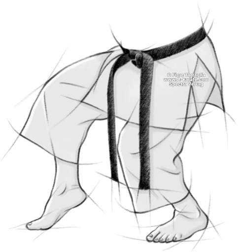 Neko ashi-dachi legs