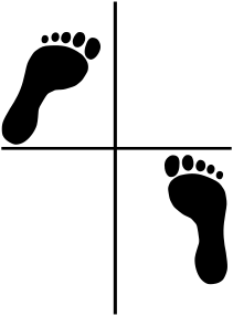 Sanchin-dachi feet